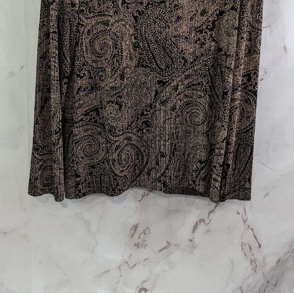 Alex Evenings Jacket Women Large Gold Sparkle Shimmer Metallic Lightweight Zip - Picture 7 of 13